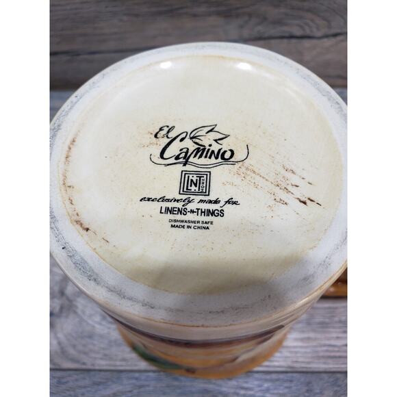 El Camino Linens N Things Pear Oversized Coffee Mug Cup Hand Painted - Picture 10 of 10